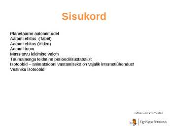 Aatomi ehitus #2