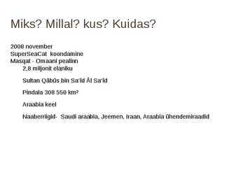 Minu Omaan #3