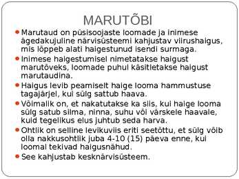 VIIRUSTEST TINGITUD HAIGUSED #9
