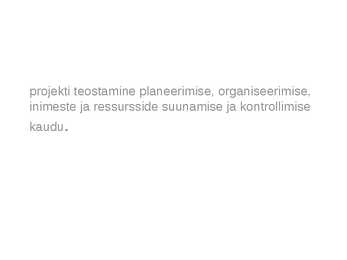 Projektijuhtimise kuldvillak #20