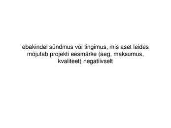Projektijuhtimise kuldvillak #44