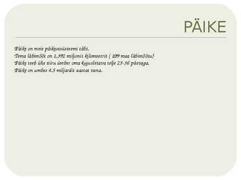 Päikesesüsteemi esitlus #3
