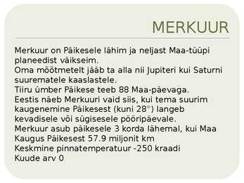 Päikesesüsteemi esitlus #4