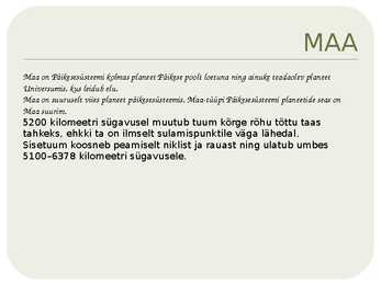 Päikesesüsteemi esitlus #6