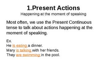 Present Continuous #3