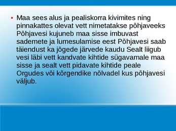 Põhjavesi ja selle reostuse põhjused #2