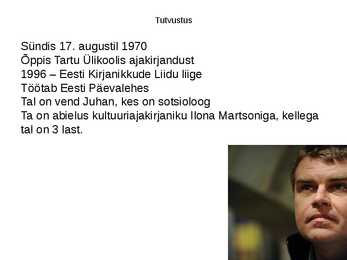 Andrus Kivirähk eluloo esitlus #2