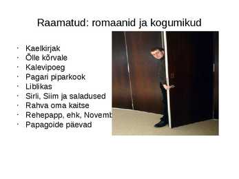 Andrus Kivirähk eluloo esitlus #3