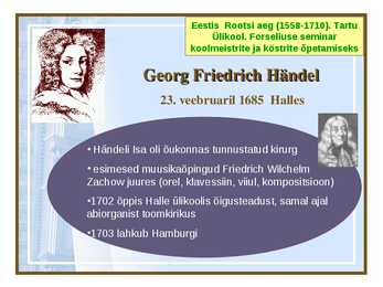 Georg Friedrich Händel ja hilisbarokk #4