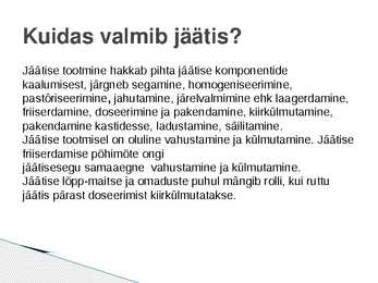 Jäätis esitlus #3