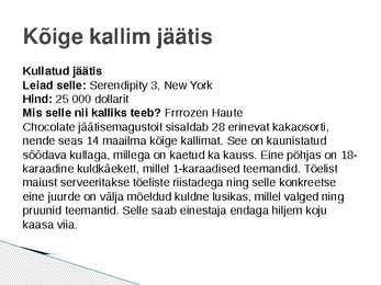 Jäätis esitlus #7