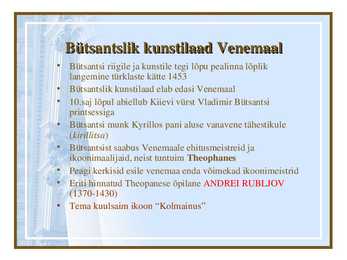 Bütsantsi ja vanavene kunst #13