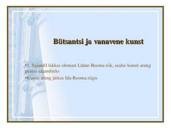 Bütsantsi ja vanavene kunst