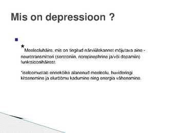 DEPRESSIOON #2