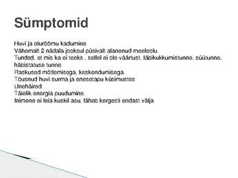 DEPRESSIOON #4
