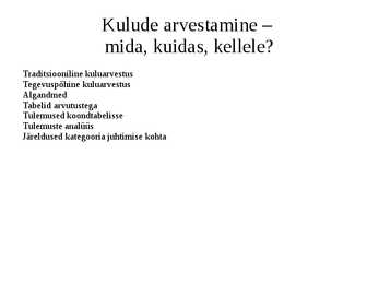 KATEGOORIA JUHTIMISE MÕÕDIKUD JA TOOTLIKKUS #11