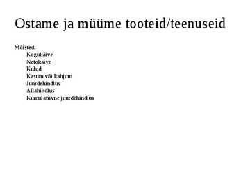 KATEGOORIA JUHTIMISE MÕÕDIKUD JA TOOTLIKKUS #3
