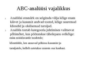 KATEGOORIA JUHTIMISE MÕÕDIKUD JA TOOTLIKKUS #7