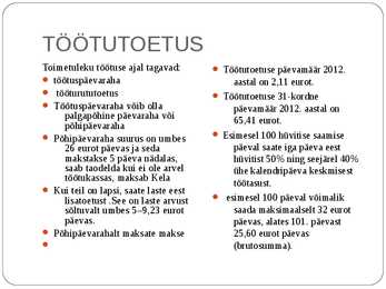 SOTSIAALTOETUSED EESTI JA SOOMES #21