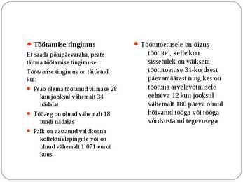 SOTSIAALTOETUSED EESTI JA SOOMES #22