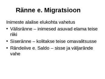 Rahvastik ja asutus #28