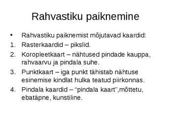 Rahvastik ja asutus #9