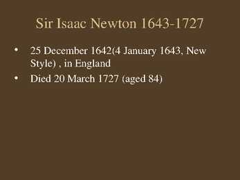 Sir Isaac Newton #2