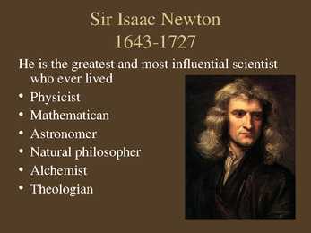 Sir Isaac Newton #3
