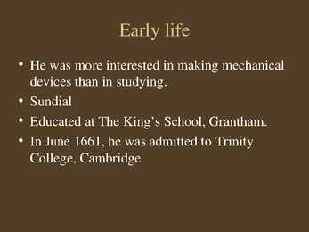 Sir Isaac Newton #4