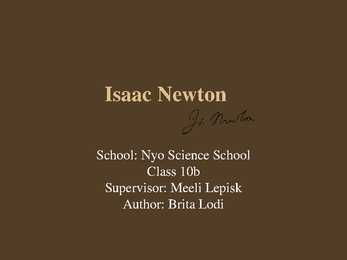 Sir Isaac Newton