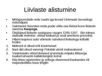 Eesti ajalugu-Keskaeg- Liivimaa ristisõda #12
