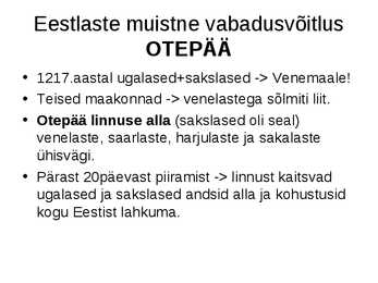 Eesti ajalugu-Keskaeg- Liivimaa ristisõda #15