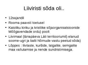 Eesti ajalugu-Keskaeg- Liivimaa ristisõda #7