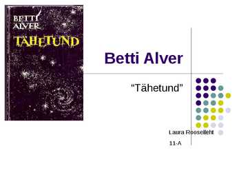 Betti Alver powerpoint