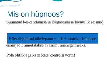 HÜPNOOS #2