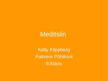 Tööstuslik pööre - Meditsiin