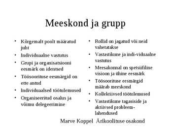 Meeskonnatöö #27