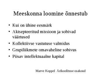 Meeskonnatöö #46