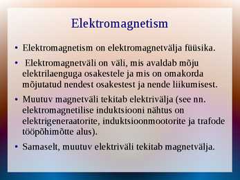 Esitlus elektriga seonduval teemal #14