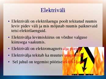 Esitlus elektriga seonduval teemal #5
