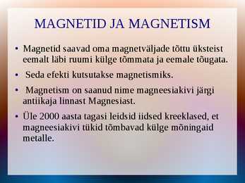 Esitlus elektriga seonduval teemal #8