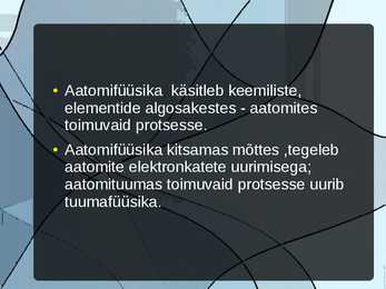 Aatomifüüsika ja Astronoomia #4