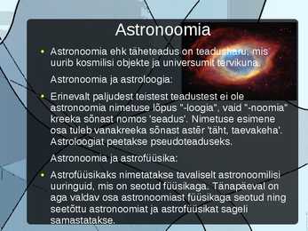 Aatomifüüsika ja Astronoomia #5