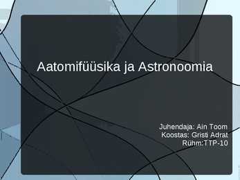 Aatomifüüsika ja Astronoomia