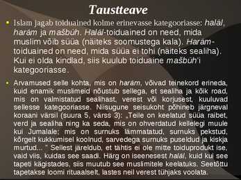 Usud ja Toidukultuur #12