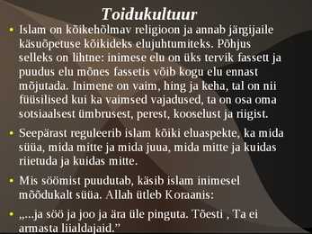 Usud ja Toidukultuur #16