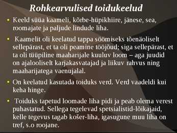 Usud ja Toidukultuur #5