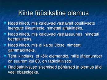 Radioaktiivsuse ja tuumade lõhustumise avastamine #10