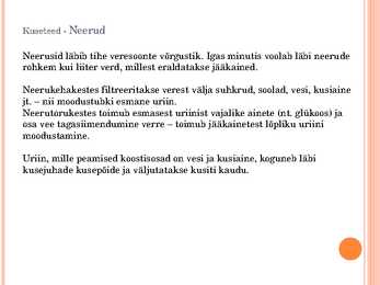 Esitlus erituselundkonnast #4