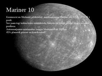 Merkuuri ülevaatlik esitlus #14
